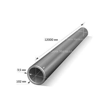 Труба электросварная d= 102 х 3.5